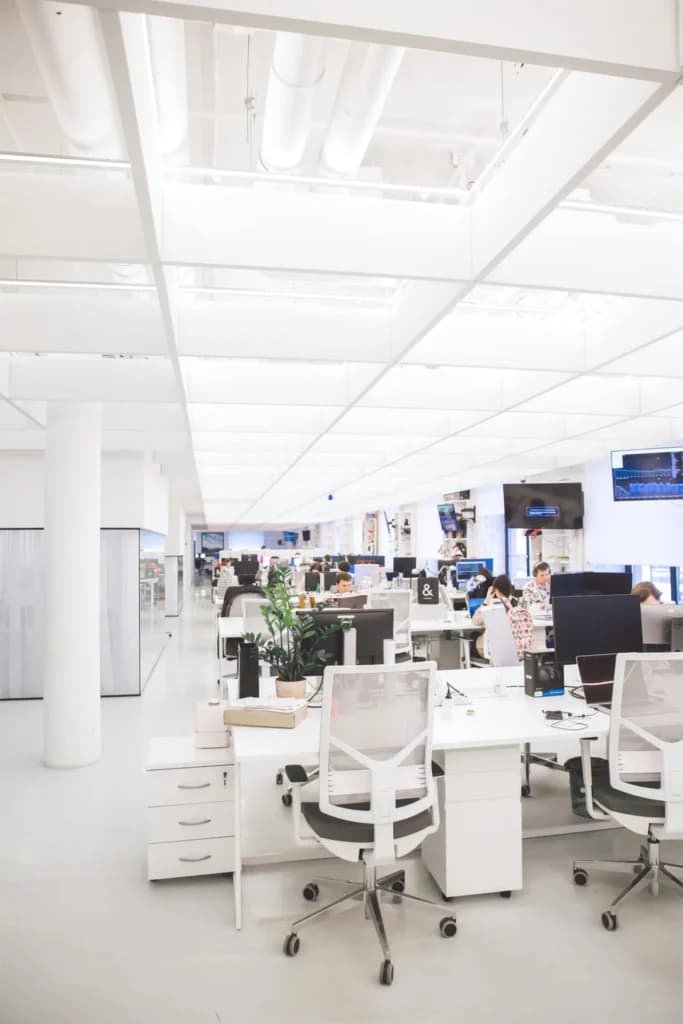 Modern open-plan office space